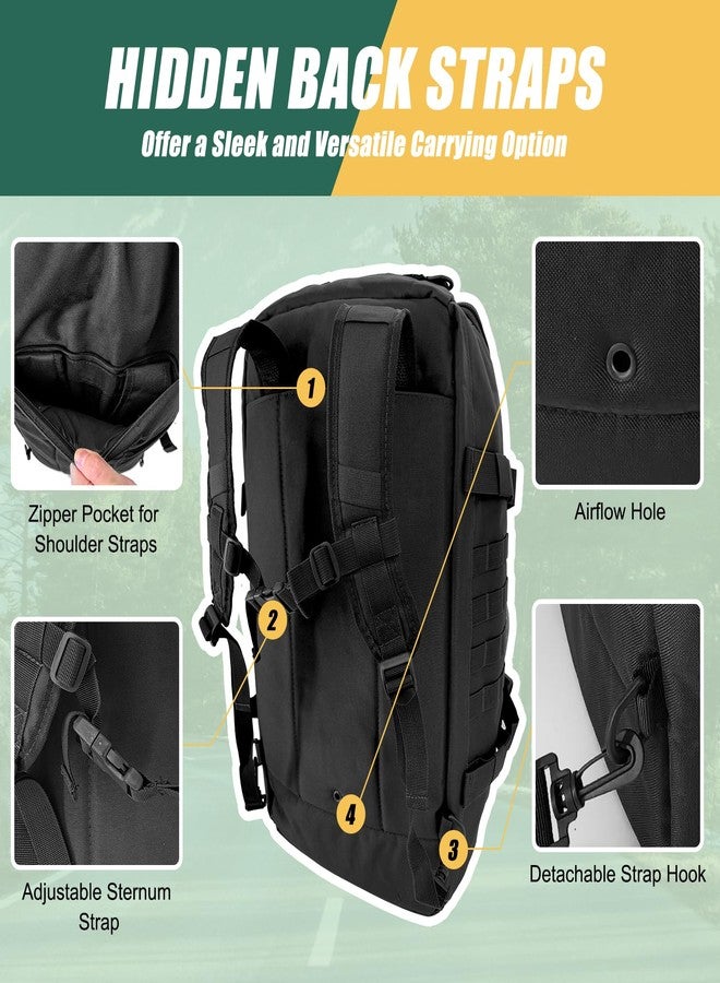 EASY BW 65L Large Travel Duffle Bag Military Tactical Backpack, Army Assault Pack 3 Day Bug Out Bag Rucksack for Outdoor Sport Hiking Camping with Molle System - Image 4